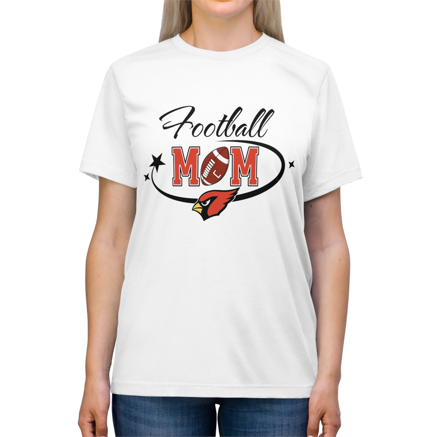 Football Mom Triblend Tee