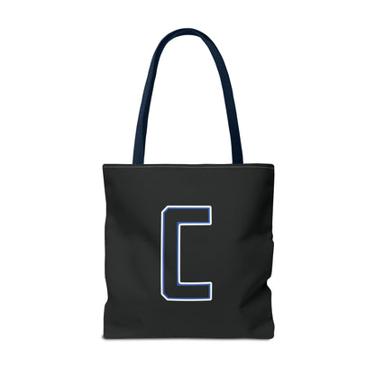 Canfield Tote Bag, Back-the-Blue Cardinal & Black "C"