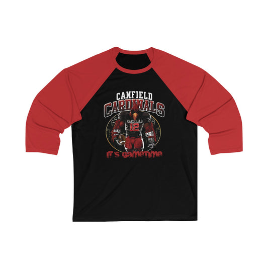 Canfield Football (Gametime), 3/4 Sleeve Baseball Tee