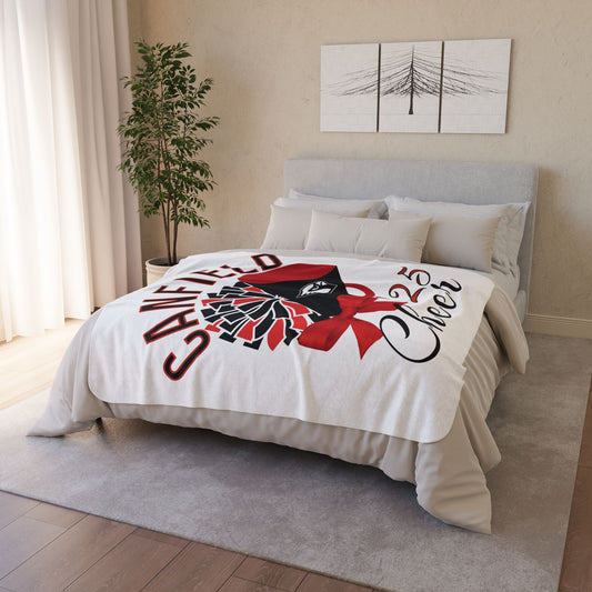 2025 Canfield Cheer Sherpa Blanket - Perfect for Game Day and Chilly Nights