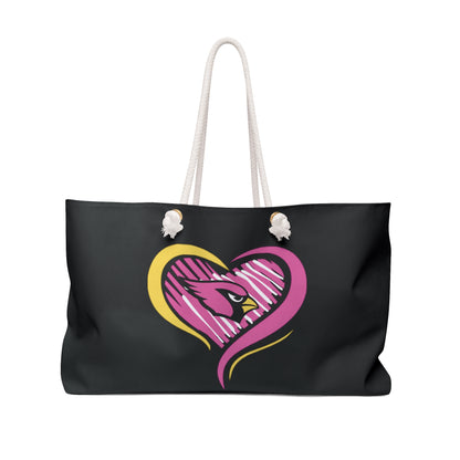 Canfield Heart Weekender Bag, Breast Cancer Awareness