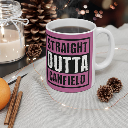 "Straight Outta Canfield" Ceramic Mug, 11 oz