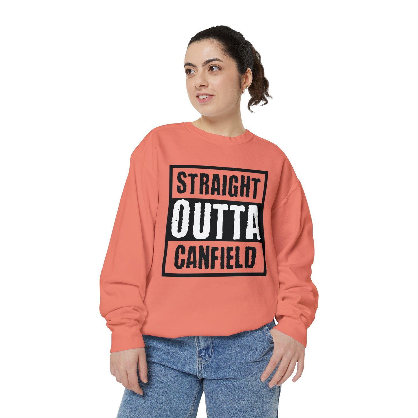 "Straight Outta Canfield" Garment-Dyed Sweatshirt