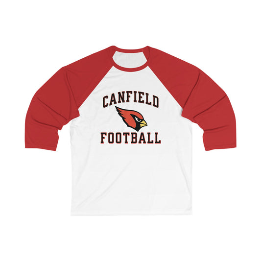 Canfield Football, 3/4 Sleeve Baseball Tee