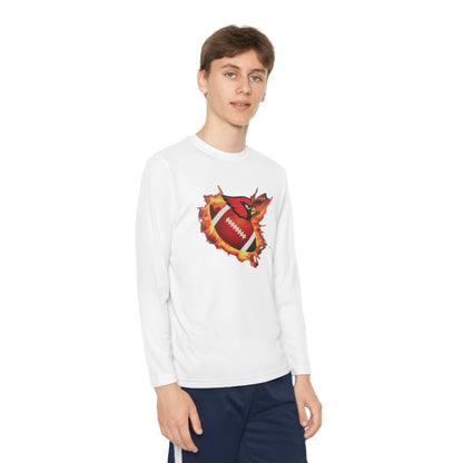 Canfield Football (Fire), Youth Long Sleeve Competitor Tee