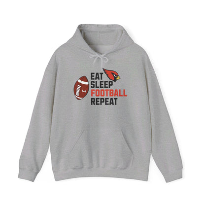 Eat, Sleep, Football, Hooded Sweatshirt