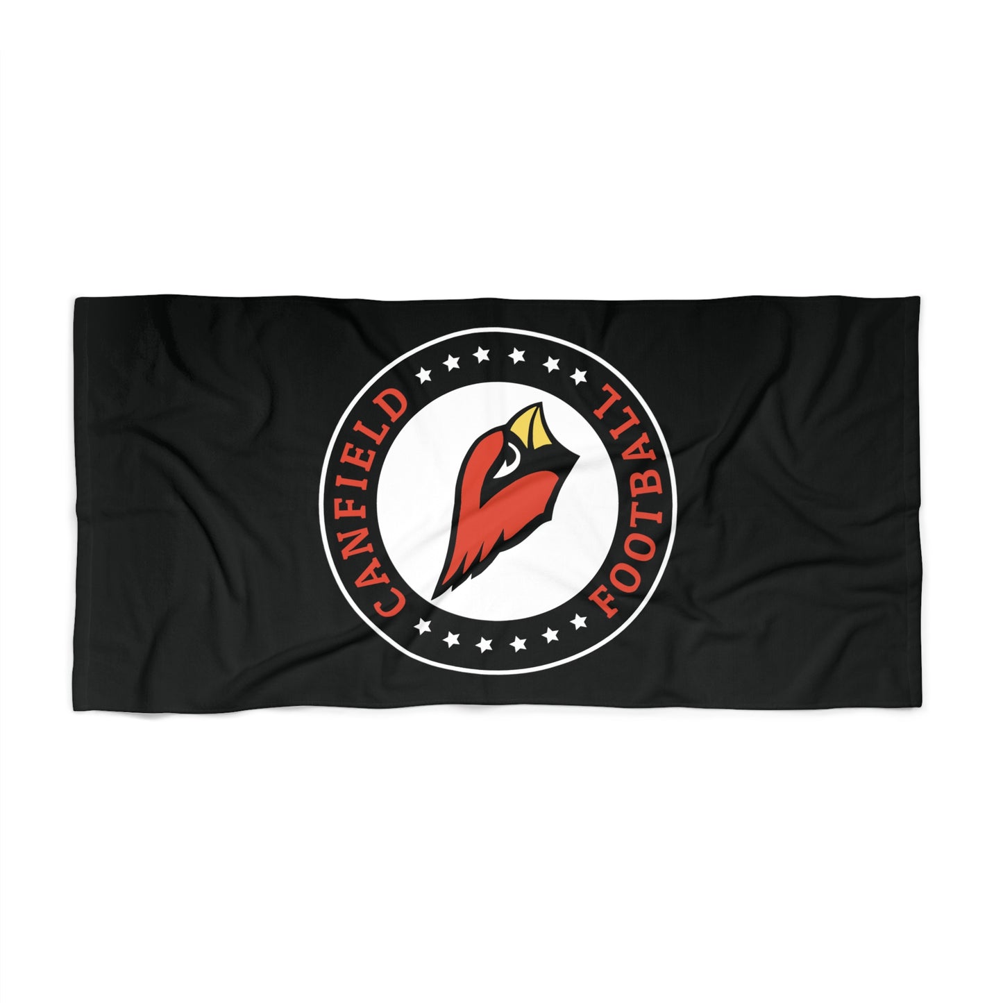 Canfield Football Badge Beach Towel