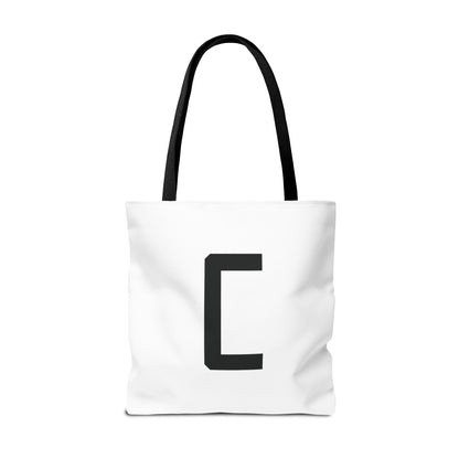 "Straight Outta Canfield" Tote Bag, Black "C"