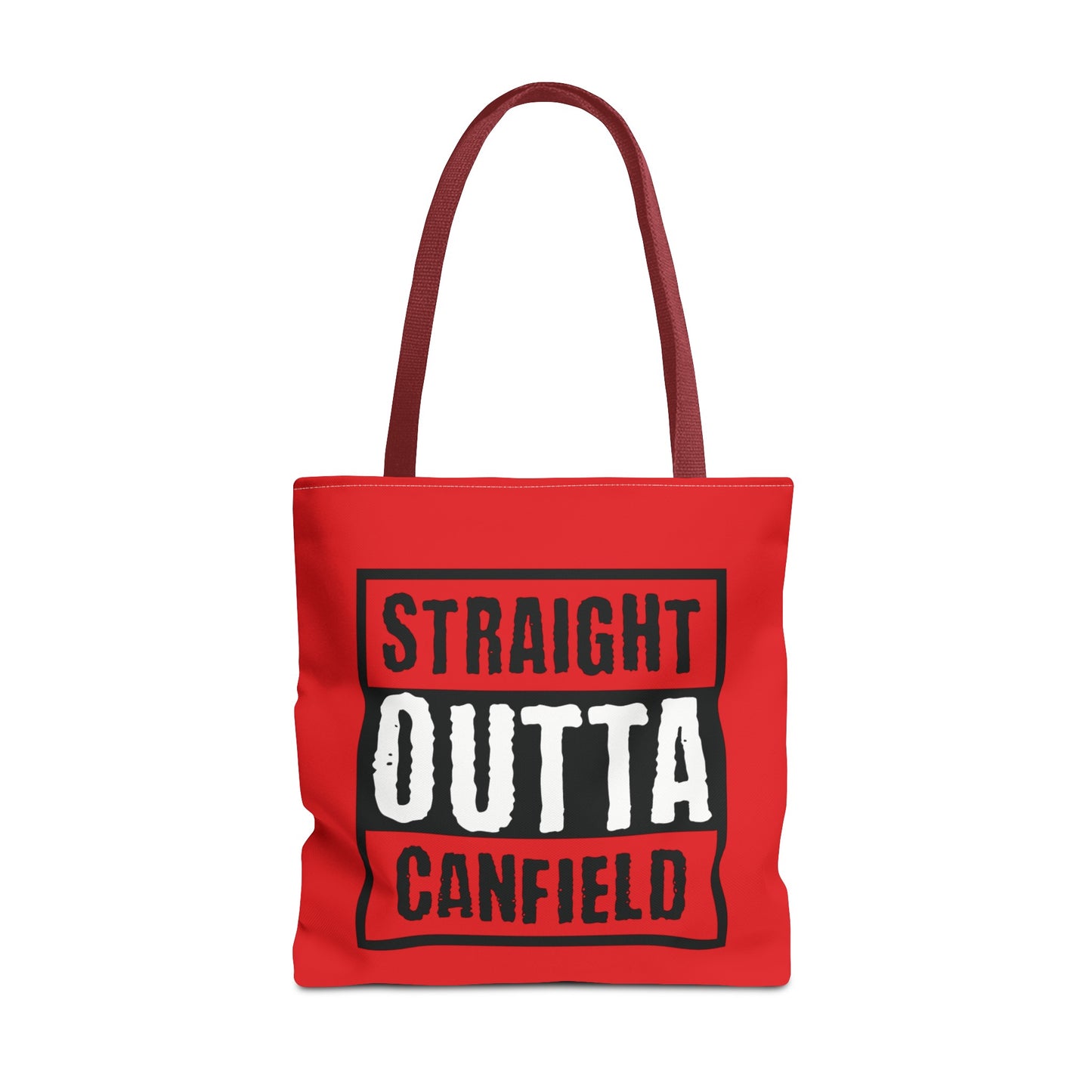 "Straight Outta Canfield" Tote Bag, White "C"