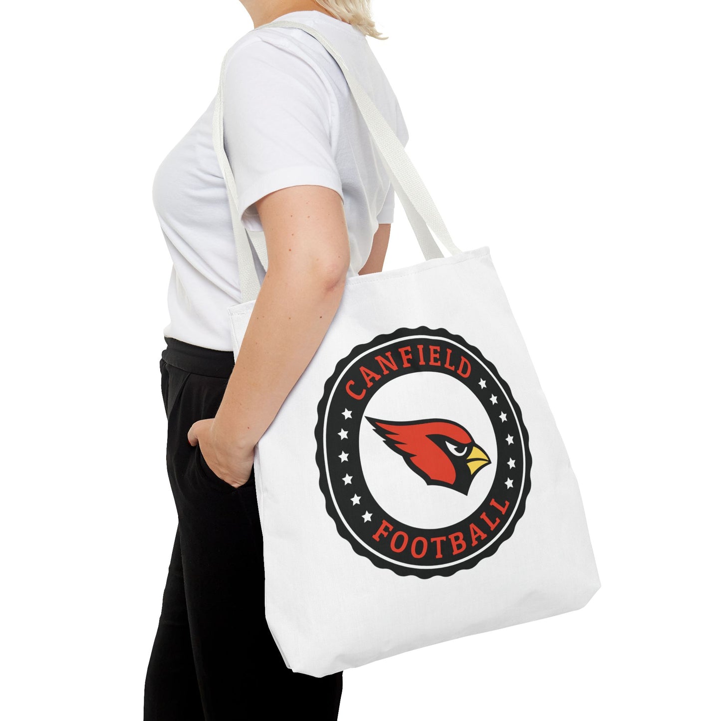 Canfield Football Tote Bag, Black "C"