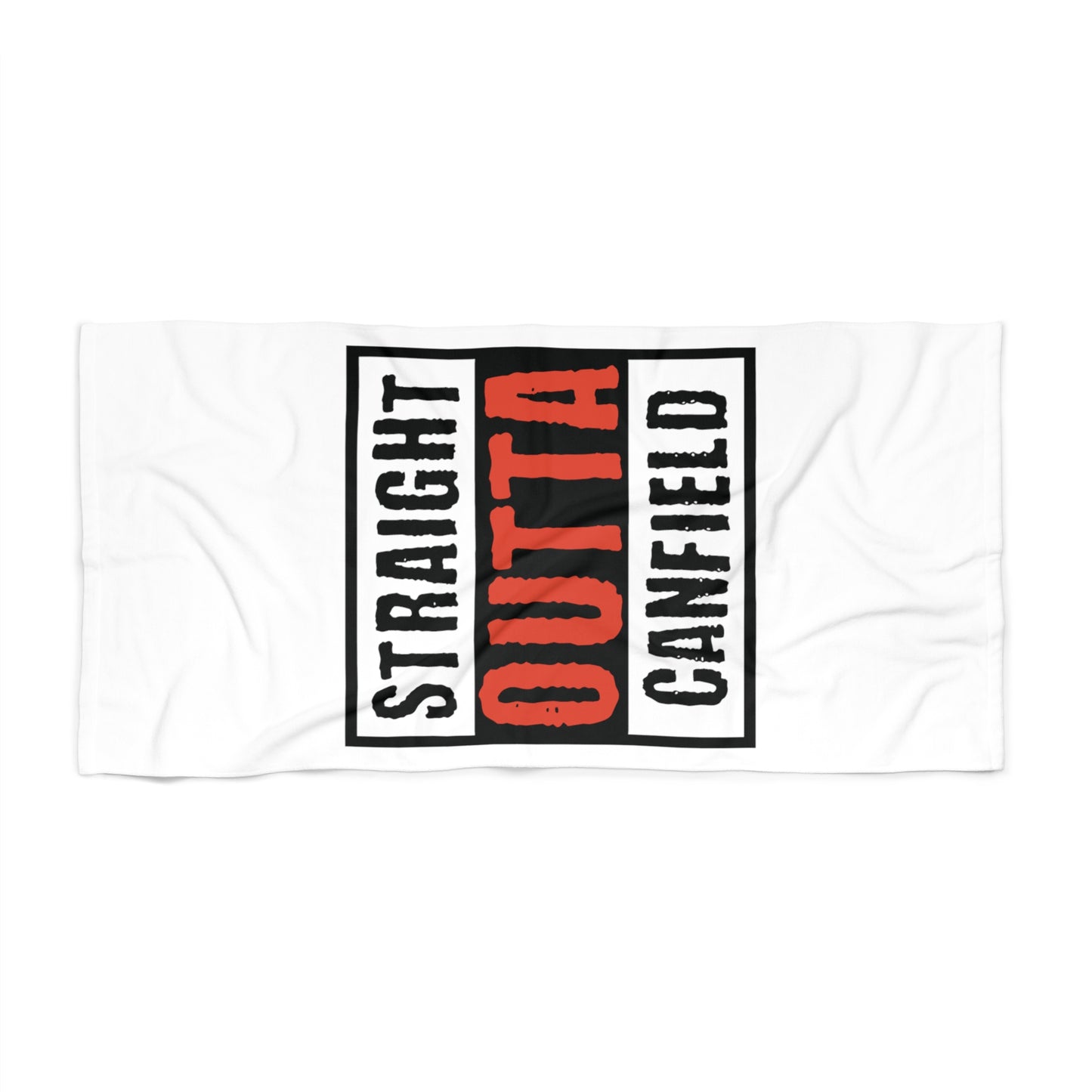 "Straight Outta Canfield" Beach Towel