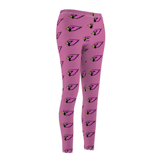 Women's Casual Leggings, Pink Cardinal