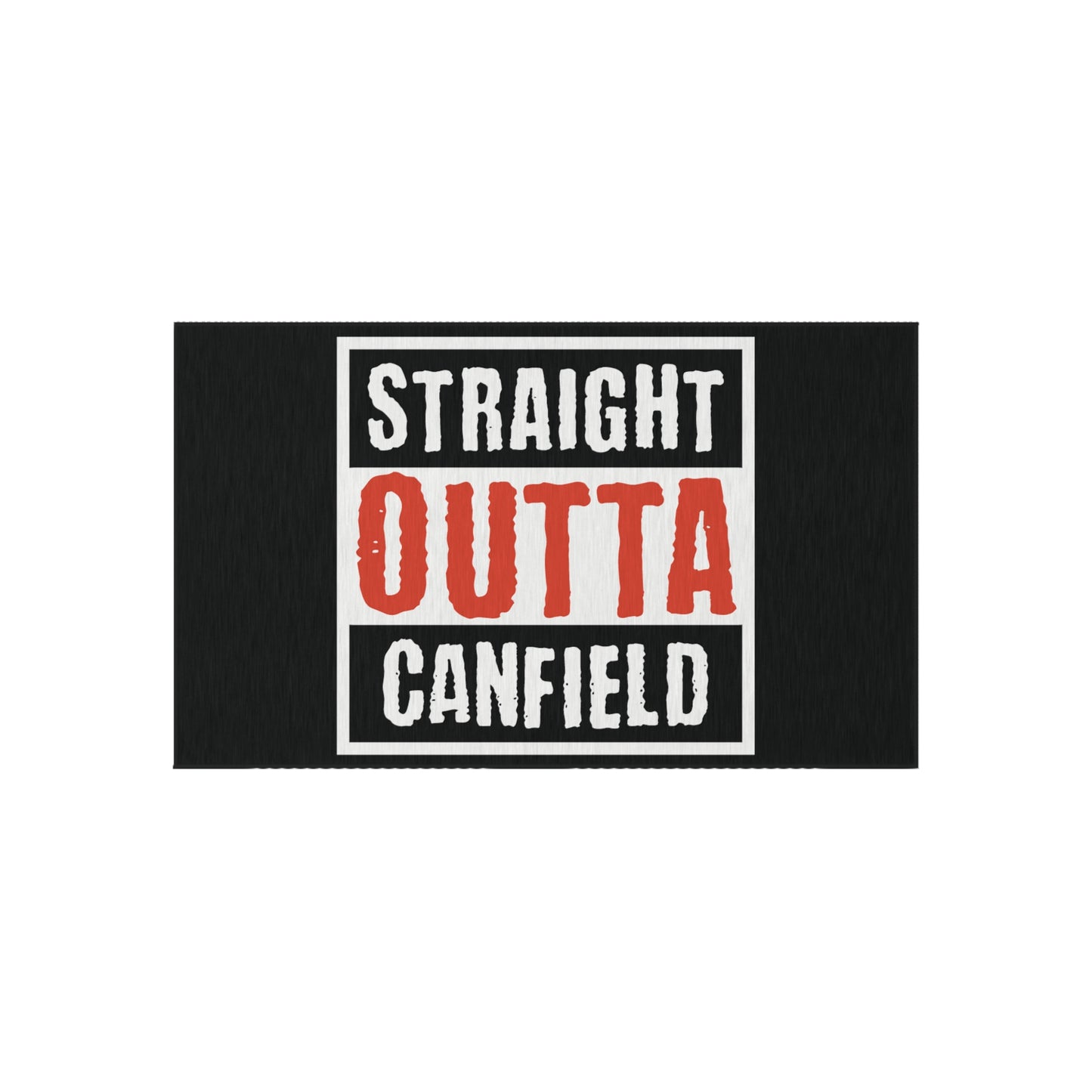 Outdoor Rug, "Straight Outta Canfield"