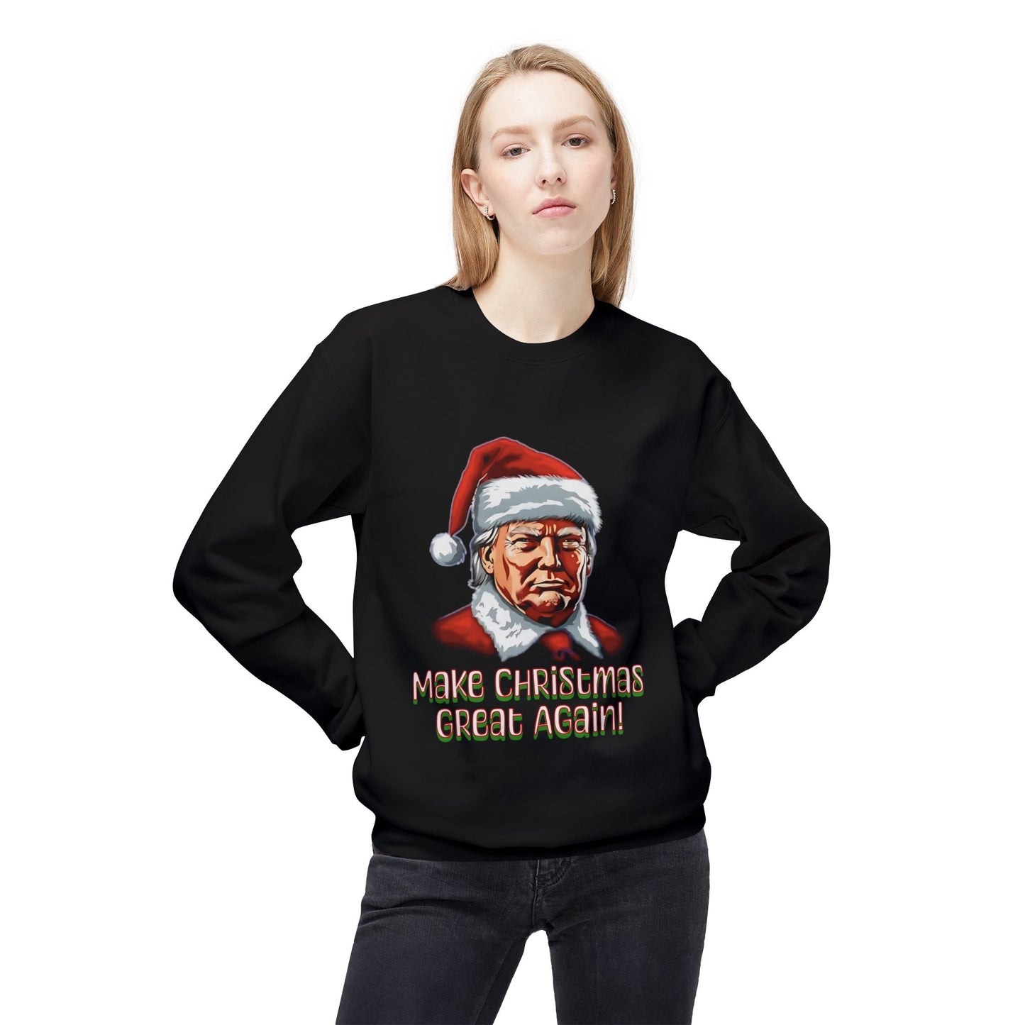 Santa-Inspired Make Christmas Great Again Sweatshirt