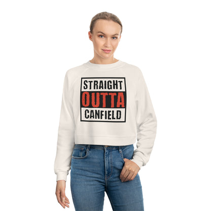 "Straight Outta Canfield" Women's Cropped Fleece Pullover