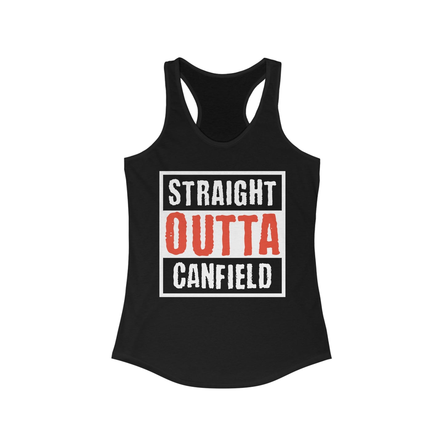 "Straight Outta Canfield" Women's Racerback Tank