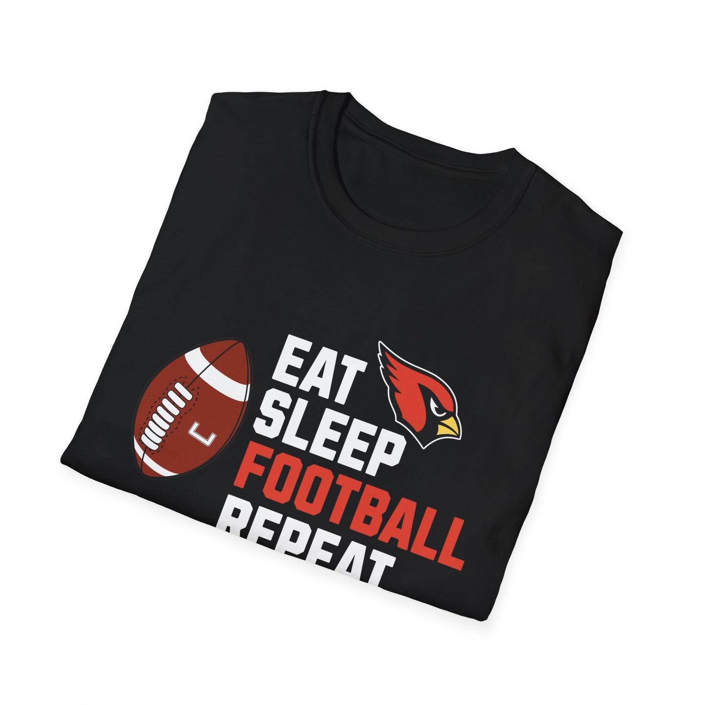 Eat, Sleep, Football, Softstyle T-Shirt