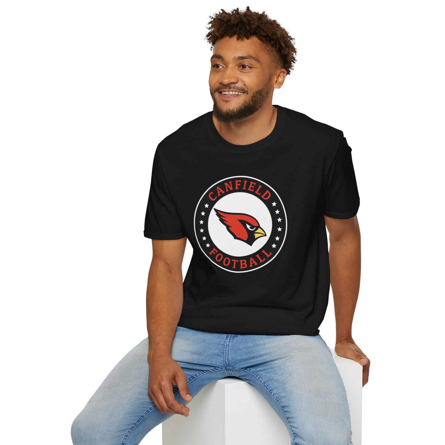 Canfield Football Badge, Softstyle T-Shirt