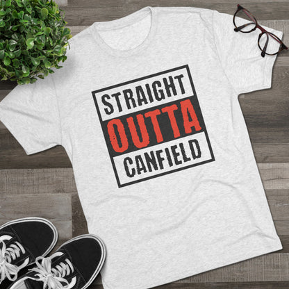 "Straight Outta Canfield" Tri-Blend Crew Tee