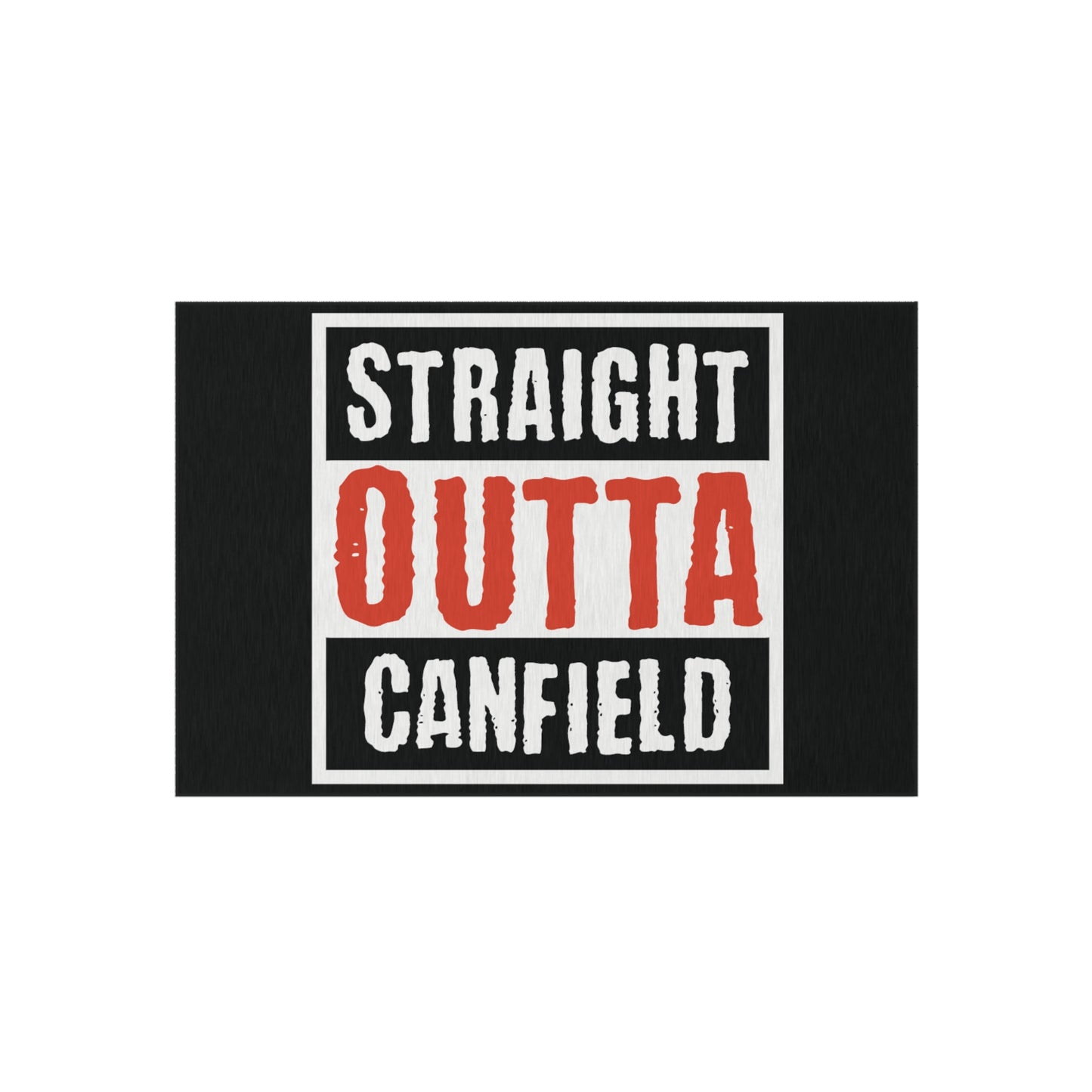 Outdoor Rug, "Straight Outta Canfield"