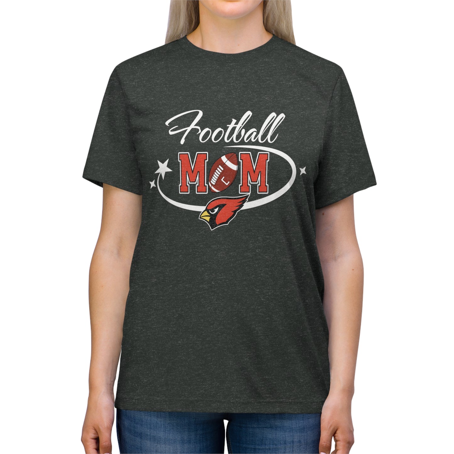 Football Mom Triblend Tee