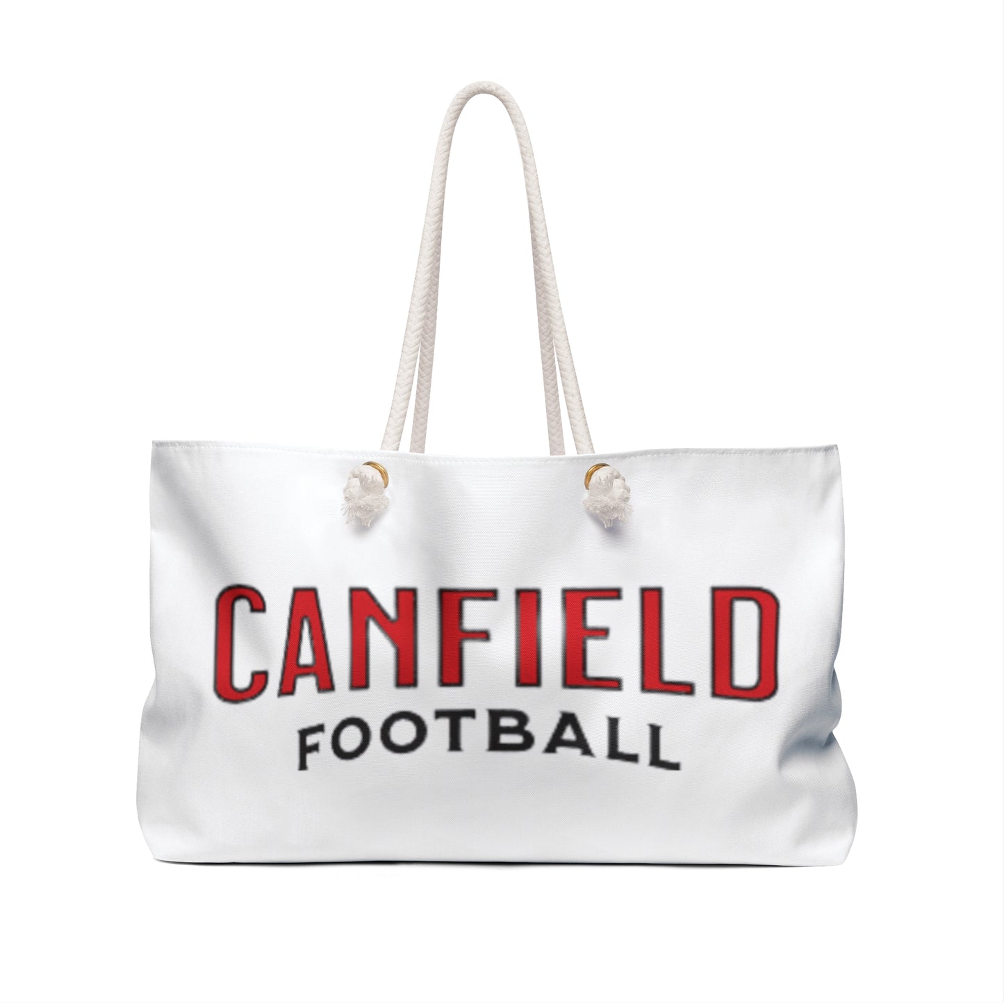 "Canfield Football" Weekender Bag, Red Cardinal