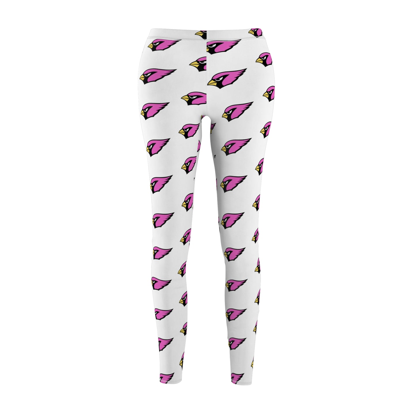 Women's Casual Leggings, Pink Cardinal