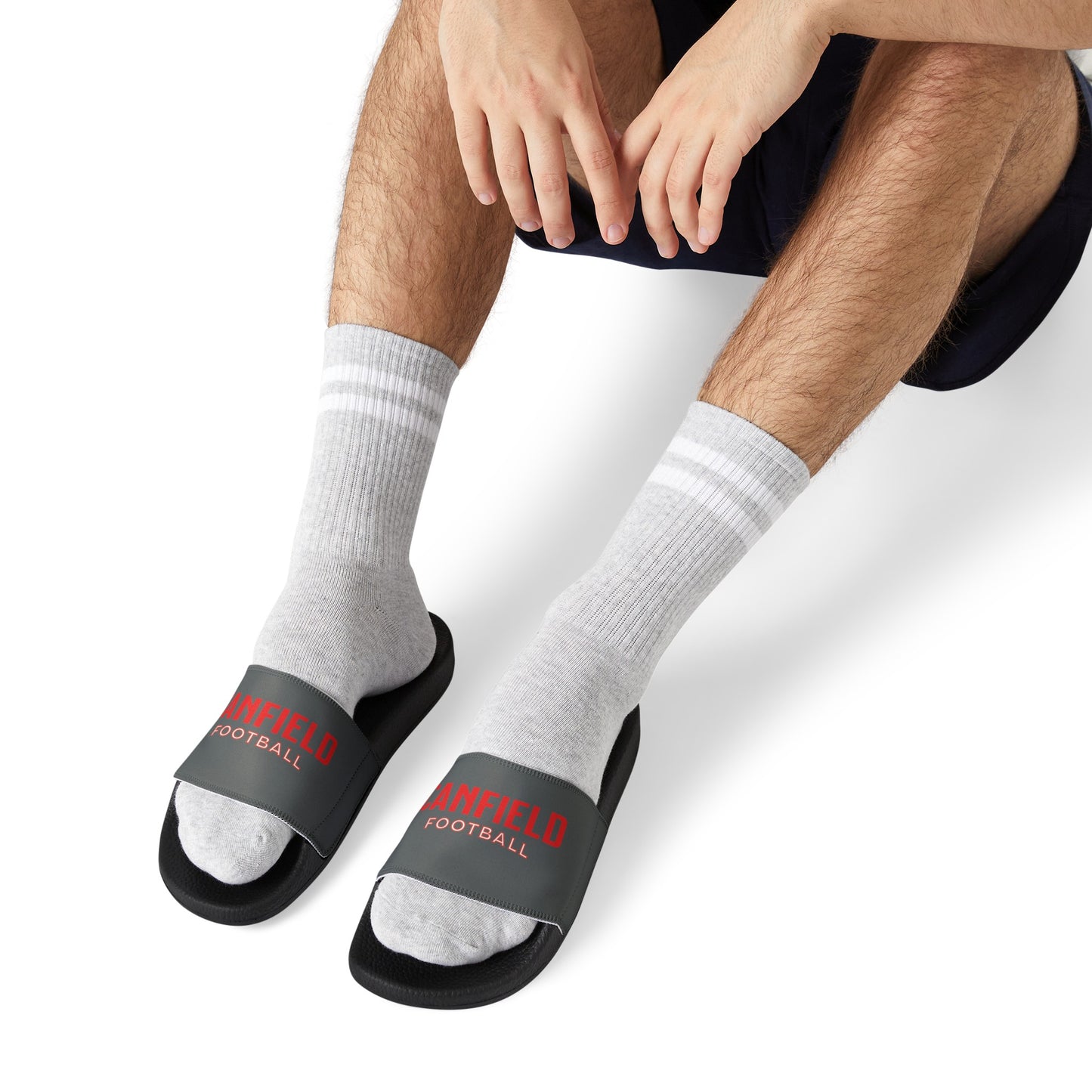 Men's Slide Sandals, "Canfield Football"