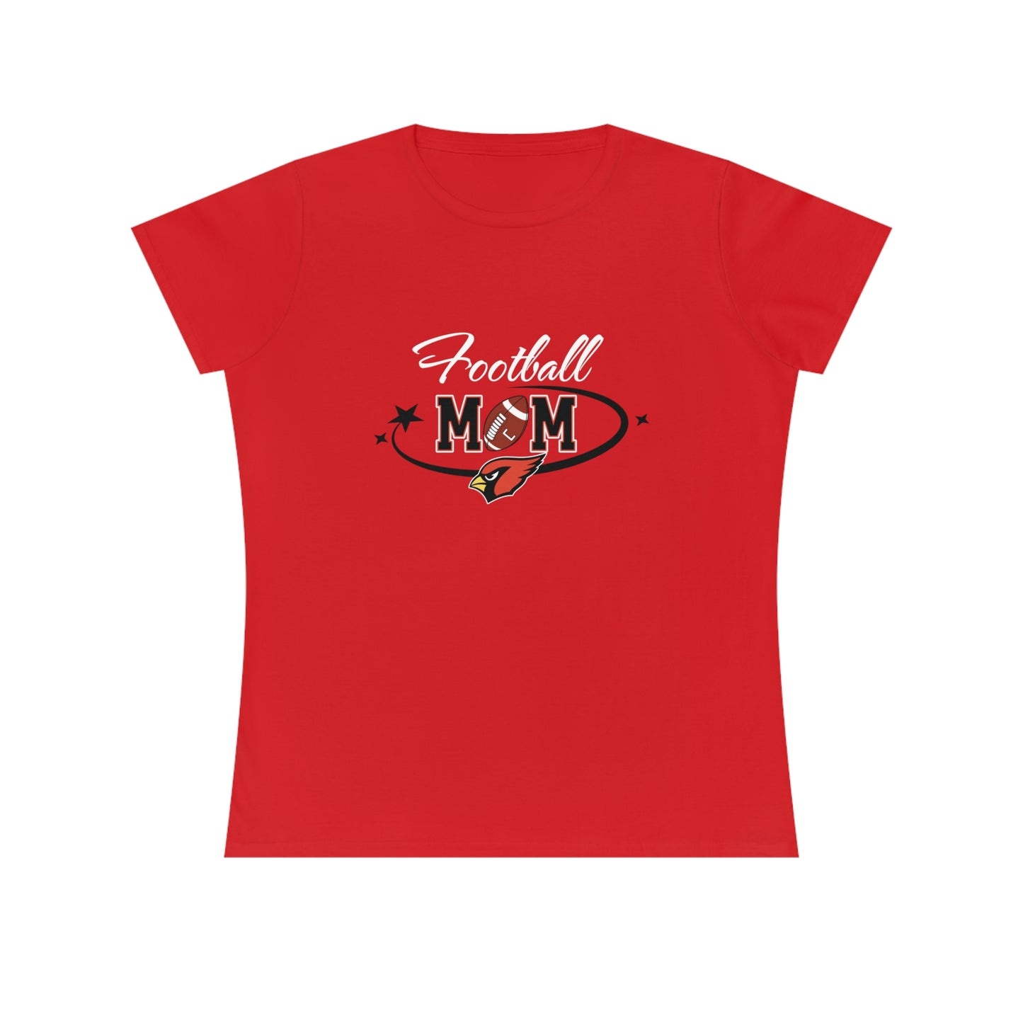 Football Mom, Ladies' Cotton T-Shirt