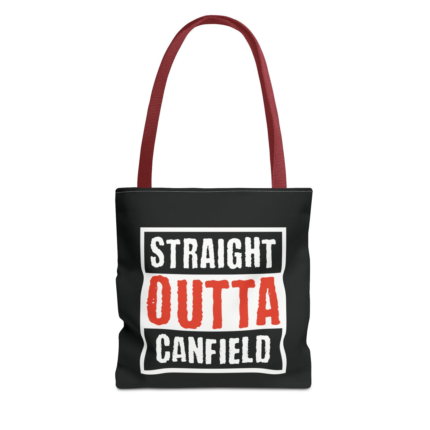 "Straight Outta Canfield" Tote Bag, Red Cardinal