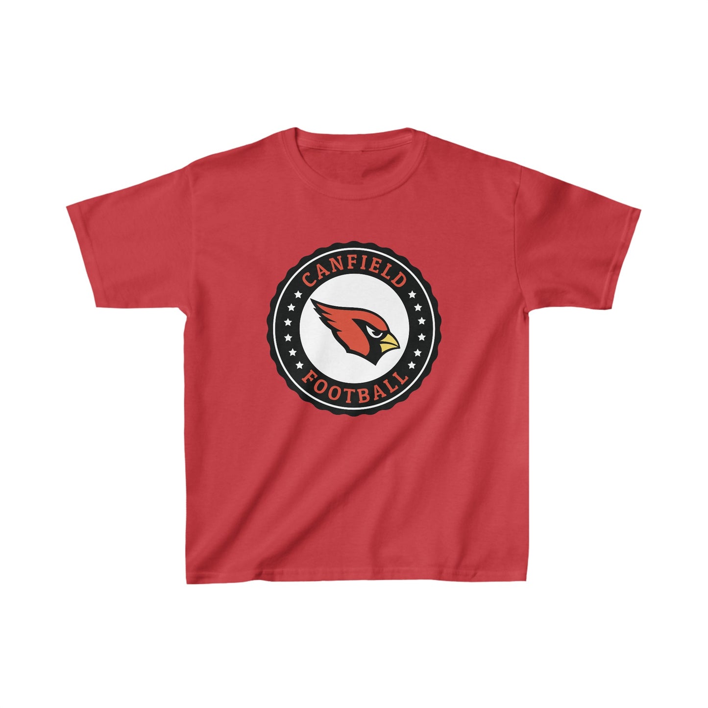 Canfield Football Badge, Kids Heavy Cotton Tee