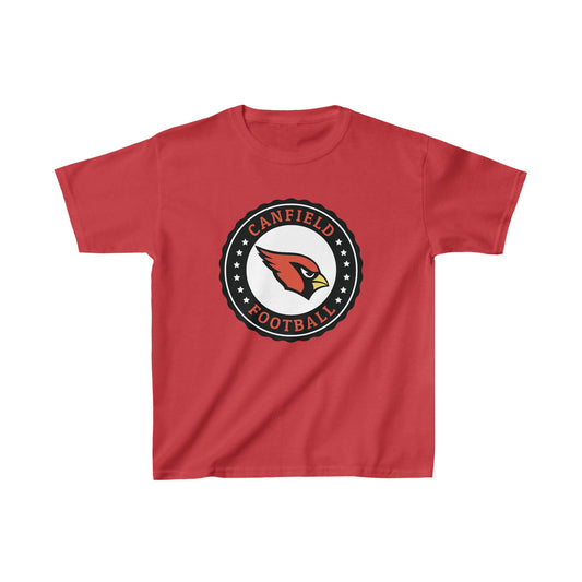 Canfield Football Badge, Kids Heavy Cotton Tee