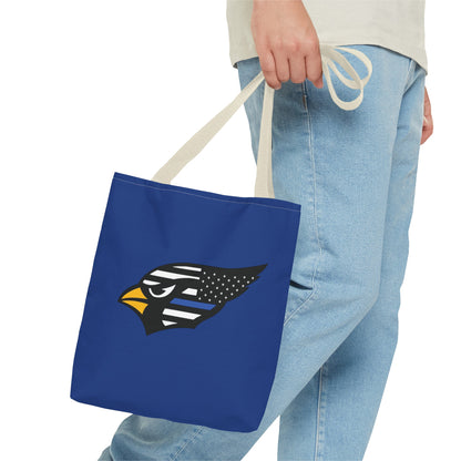 Canfield Tote Bag, Back-the-Blue Cardinal & Black "C"