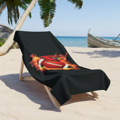 Canfield Football (Fire) Beach Towel