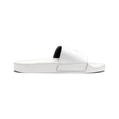 Men's Slide Sandals, White Mono Cardinal