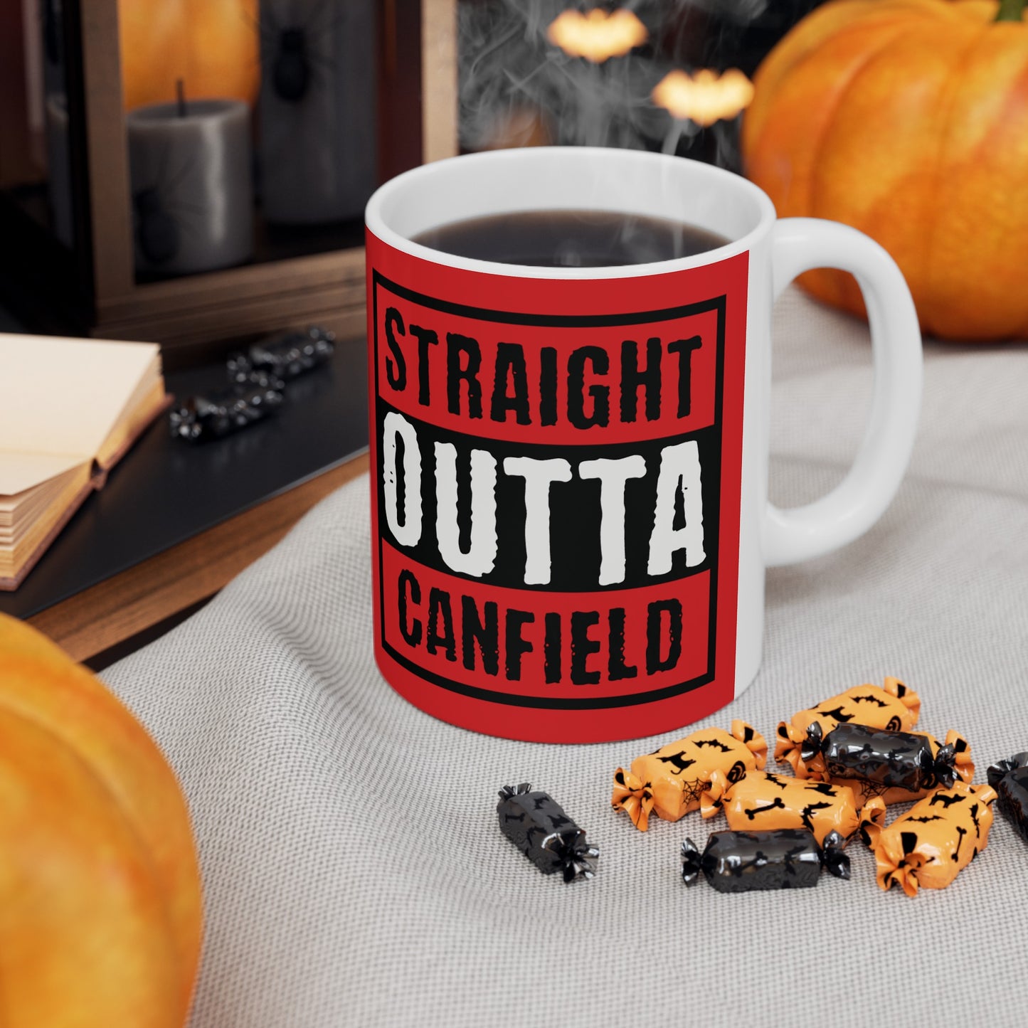 "Straight Outta Canfield" Ceramic Mug, 11 oz