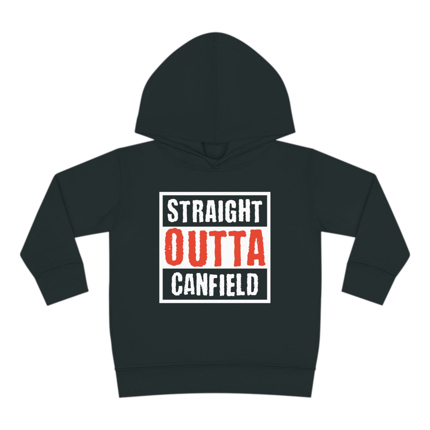 "Straight Outta Canfield, Toddler Pullover Fleece Hoodie