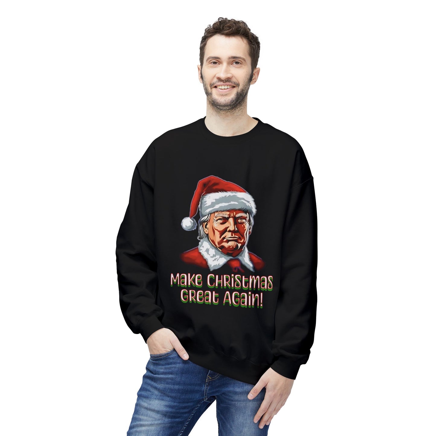 Santa-Inspired Make Christmas Great Again Sweatshirt