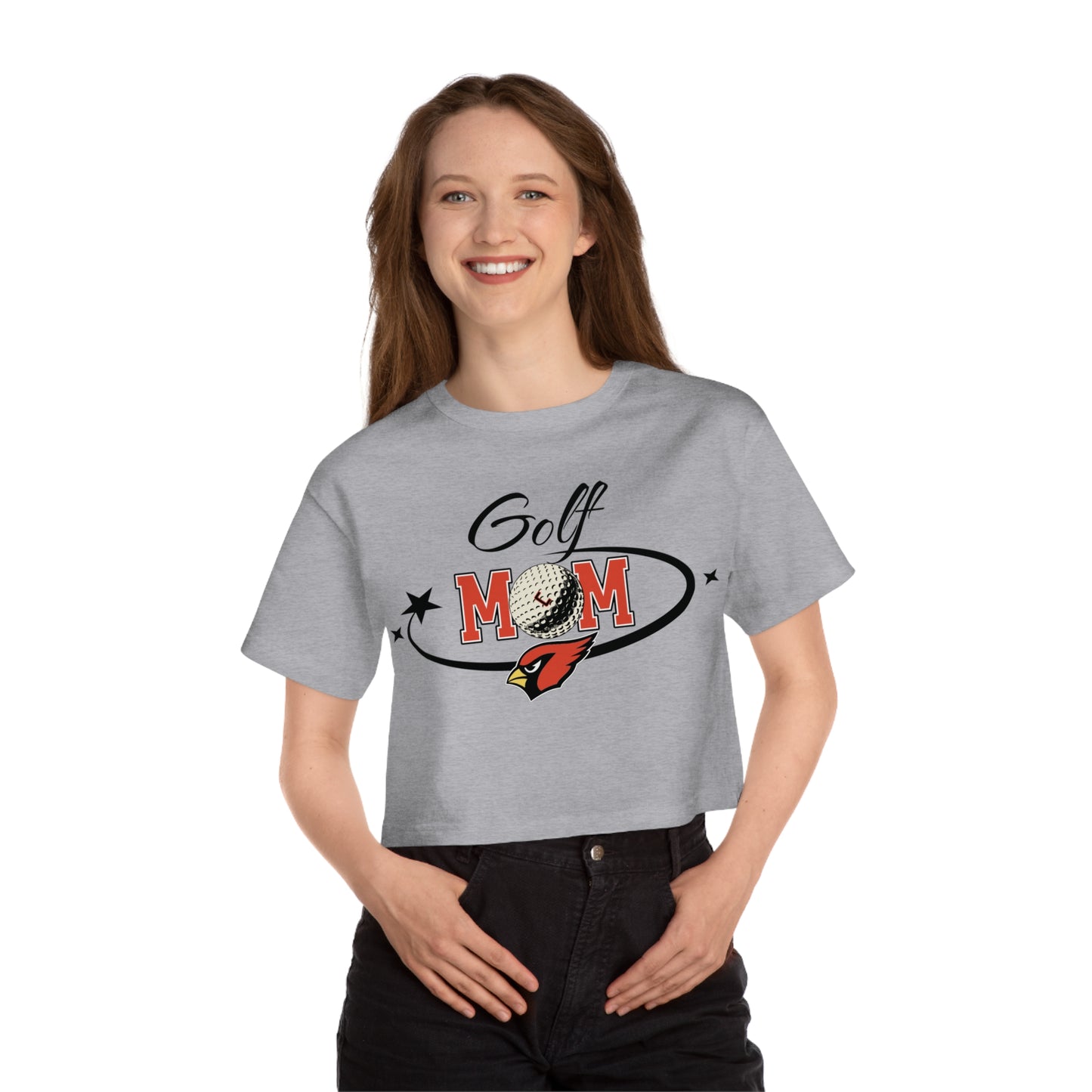 Golf Mom, Women's Cropped T-Shirt