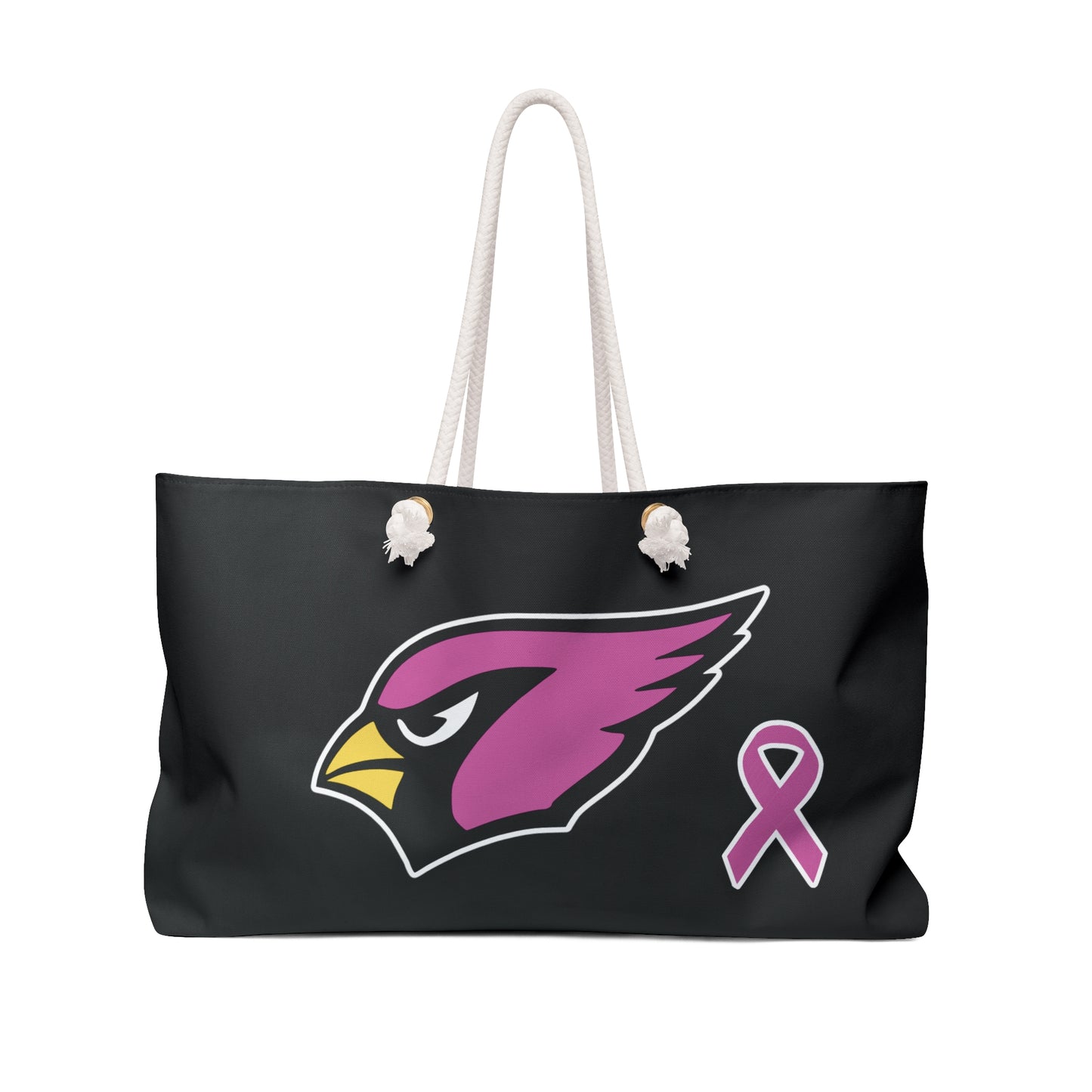 Canfield Football Weekender Bag, Pink Cardinal w/Breast Cancer Awareness