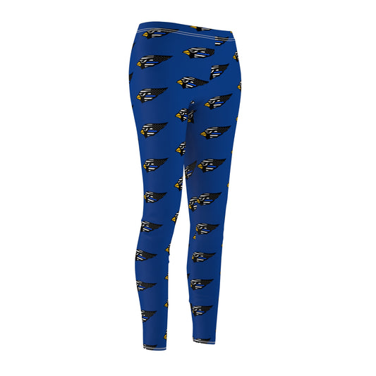 Women's Casual Leggings, Back-the-Blue Cardinal