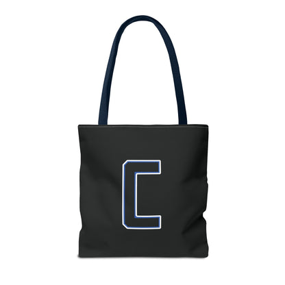 Canfield Tote Bag, Back-the-Blue Cardinal & Black "C"