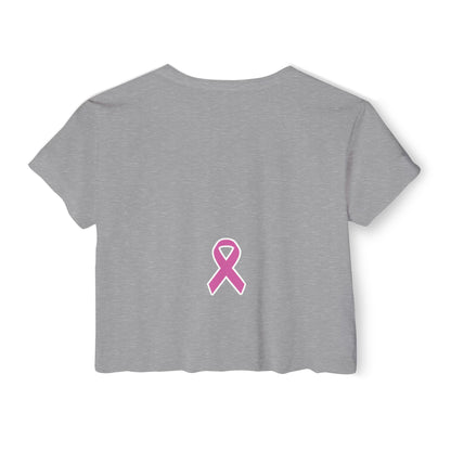 Canfield Heart, Women's Crop Top (Breast Cancer Awareness)