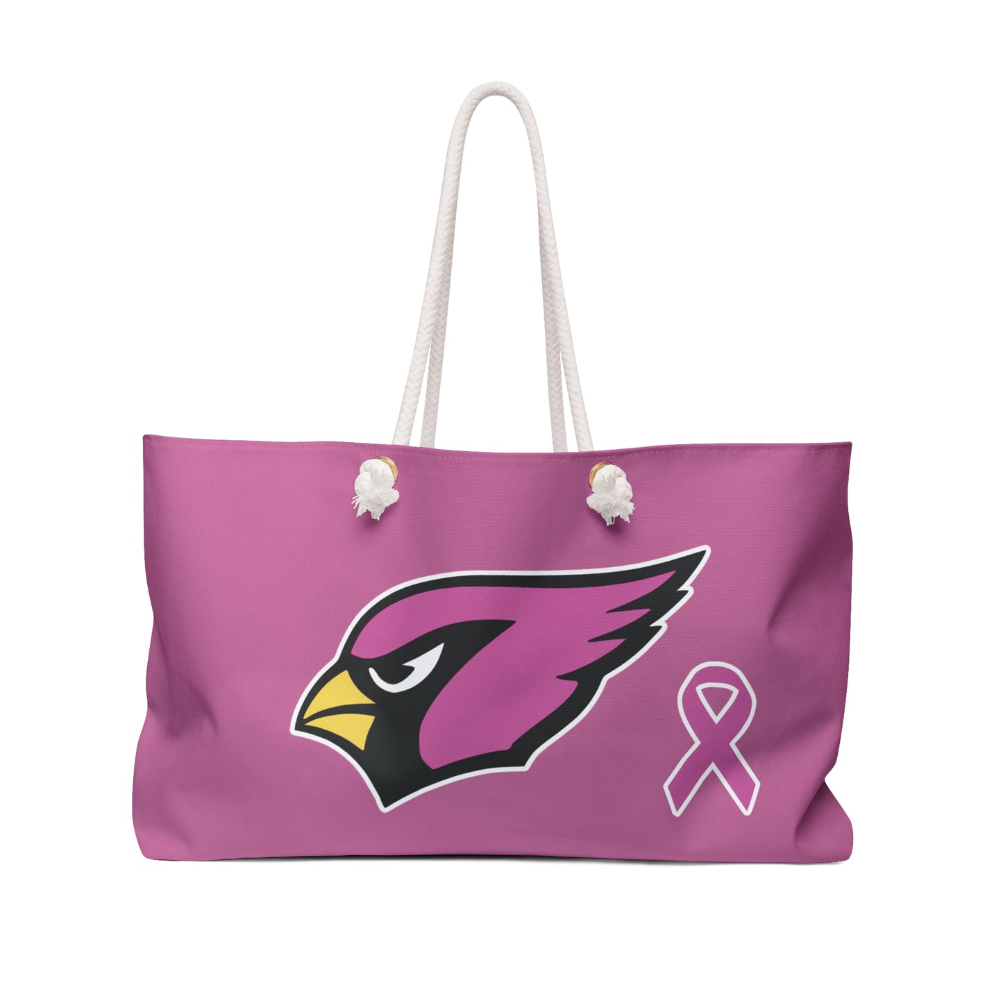 Canfield Football Weekender Bag, Pink Cardinal w/Breast Cancer Awareness