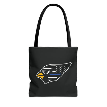 Canfield Tote Bag, Back-the-Blue Cardinal & Black "C"