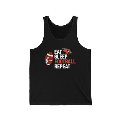 Eat, Sleep, Football, Jersey Tank