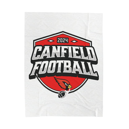 Canfield Football Velveteen Plush Blanket - Perfect for Football Fans, Cozy Home Decor