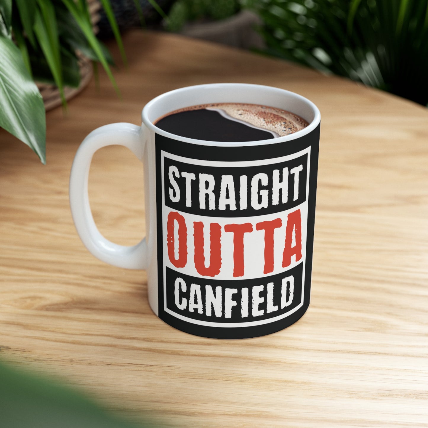 "Straight Outta Canfield" Ceramic Mug, 11 oz