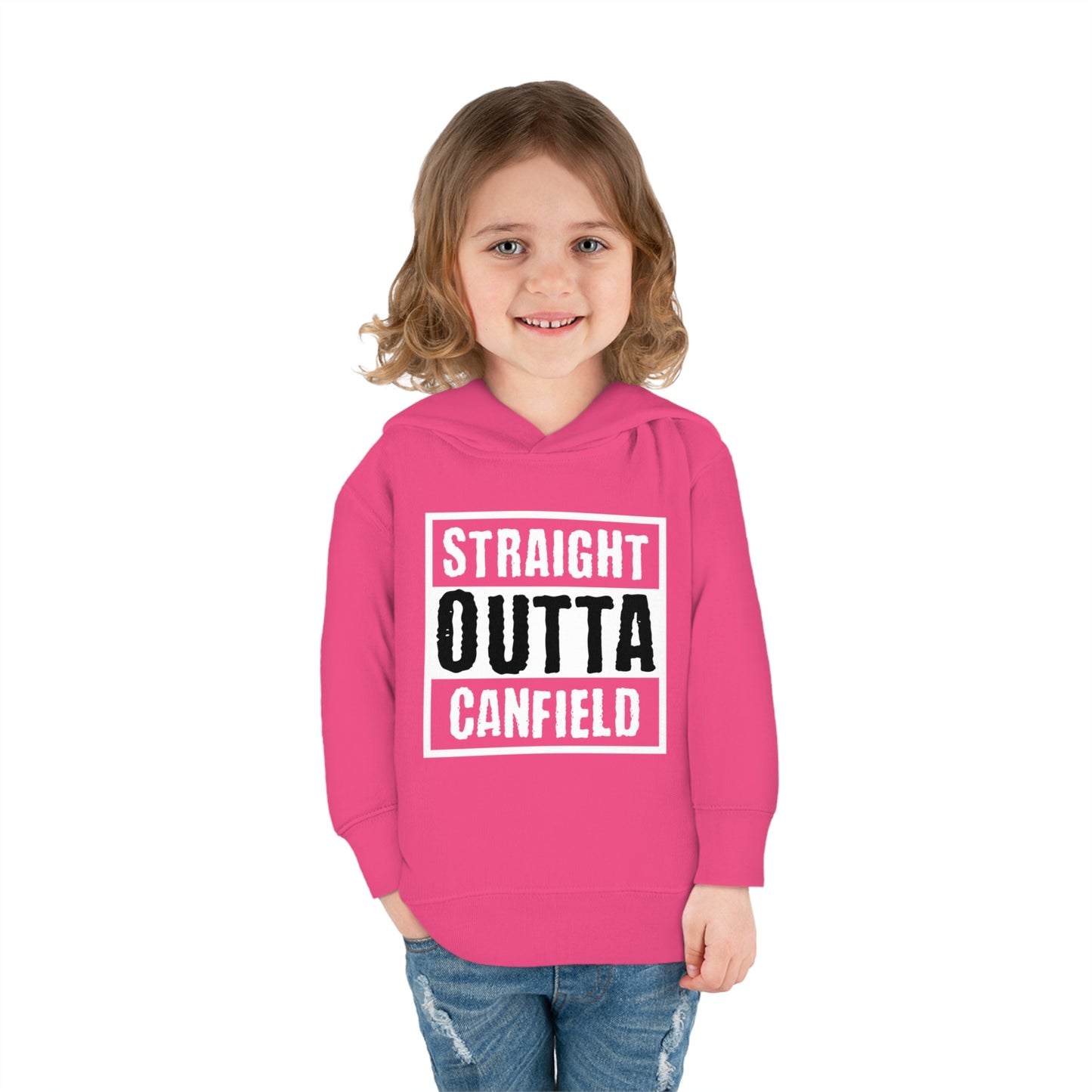 "Straight Outta Canfield, Toddler Pullover Fleece Hoodie