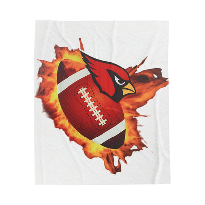 Canfield Football Velveteen Plush Blanket - Perfect for Football Fans, Cozy Home Decor